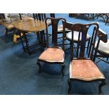 A pair of Edwardian chairs