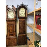 A 19th century long case clock