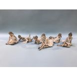 Six Nao ballerina figures