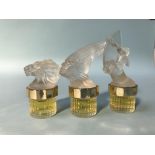 Three bottles of Lalique perfume