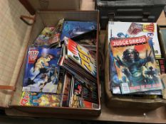 A collection of 2000 AD comics