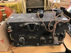 A Signal Corps radio receiver and a MK3 sender