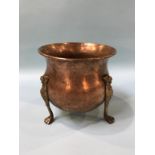 A copper jardiniere taken from obsolete warships, at the Hughes, Bolckow and Co. Ltd yard at Blyth