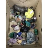 Various semi precious stones and minerals etc.