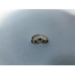 An 18ct gold dress ring, 3g, size N/O