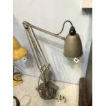 An industrial Hadrill and Horstmann of London grey angle counter poise lamp