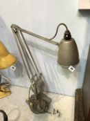 An industrial Hadrill and Horstmann of London grey angle counter poise lamp