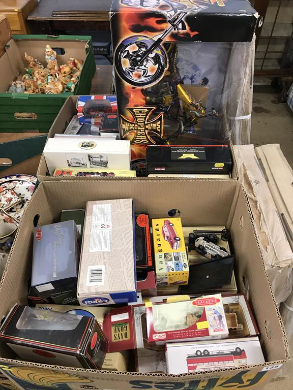 Assorted toys and Die Cast, in two boxes