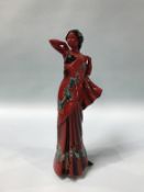 A Royal Doulton Flambe figure 'Eastern Grace', HN 3683