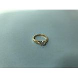 An 18ct gold diamond solitaire ring, 0.25ct