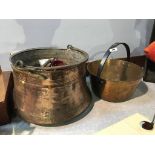 A jam pan and a copper pan