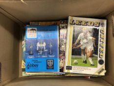 A collection of football programmes