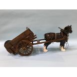 A Beswick horse and cart
