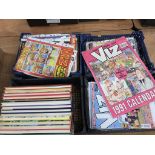 A quantity of Viz magazines and annuals