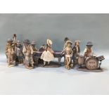 A collection of Lladro figures