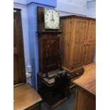 A mahogany 8 day long case clock, dial signed, /Thos Leadbetter Sandbach'