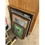 A quantity of framed pictures and prints