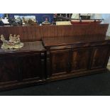 Two reproduction mahogany sideboards