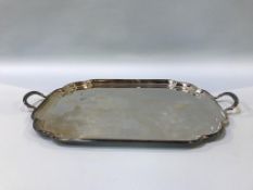 A two handled silver tray, William Lister and Sons, London, 1934, 2kg
