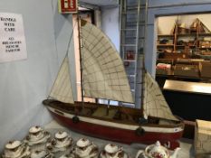 A large clockwork model boat