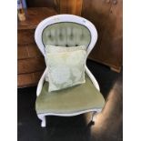 A reproduction nursing chair