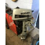 A Suzuki Outboard motor