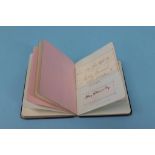 An autograph book, inscribed Gladys Lundy with love from L. Henderson Smith, 27 1904 and G. Lundy