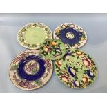 Five various Maling ware plates