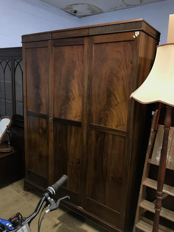 Two mahogany wardrobes