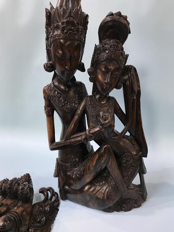 Two carved Polynesian sculptures - Image 2 of 3