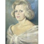 Grace M. Holland, oil on canvas, dated 1964, 'Portrait', 50 x 40cm