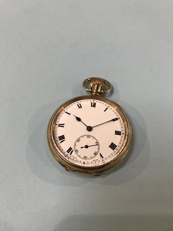 A gold plated pocket watch