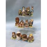 Fourteen Beswick Beatrix Potter figures