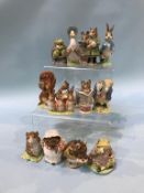 Fourteen Beswick Beatrix Potter figures