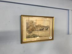 Victor Noble Rainbird, watercolour, signed, 'Richmond York', 18 x 27cm