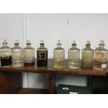 Eight Chemist's bottles