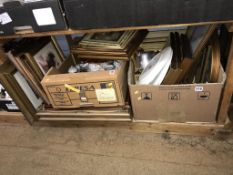 Two boxes of assorted china and various pictures