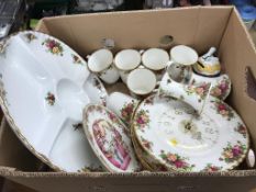 A quantity of Royal Albert Old Country Roses china etc.