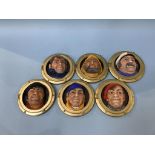 A set of six Legend 'Porthole series' heads