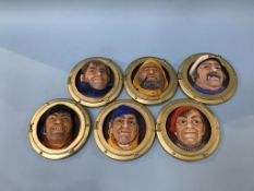 A set of six Legend 'Porthole series' heads
