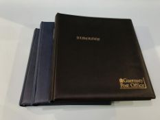 Alderney and Guernsey Lindner stamp albums etc.