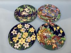 Four Maling ware plates