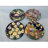 Four Maling ware plates