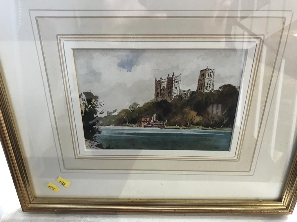 A pair of watercolours by Tommy Wilkinson, Durham Cathedral - Image 3 of 3