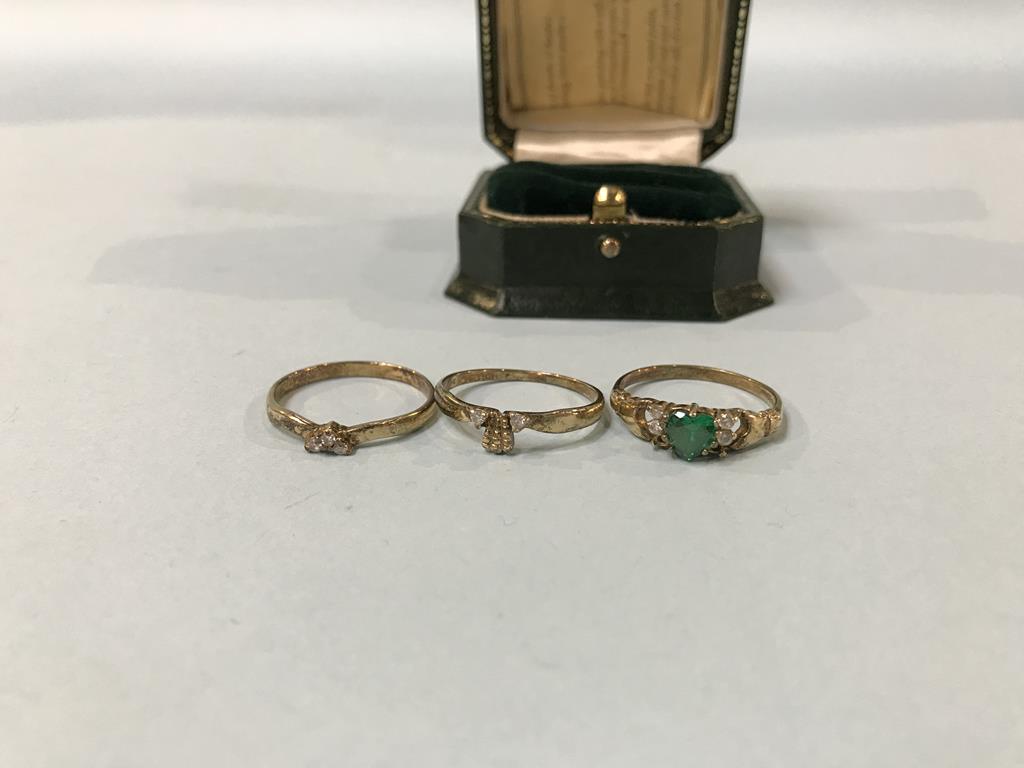 Three silver gilt rings - Image 2 of 2