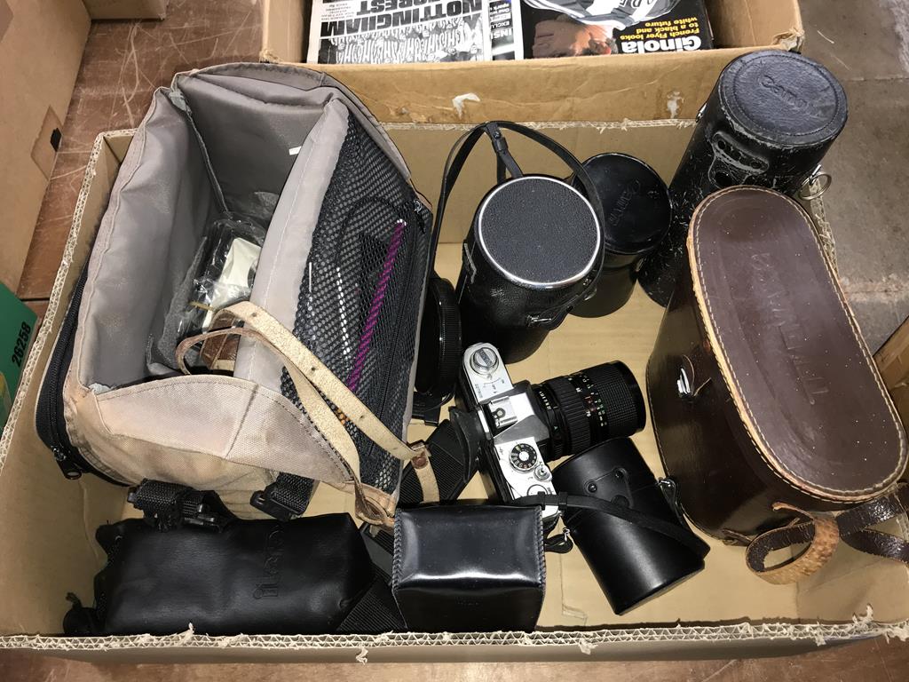 Camera equipment and binoculars