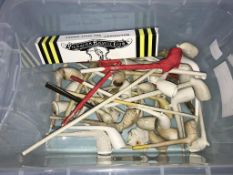 A collection of clay pipes