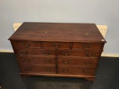 A reproduction mahogany cabinet