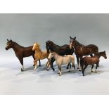 Six various Beswick horses