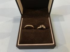 Two 18ct gold rings, 4.4g